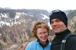 Melissa and Stephen at the Grand Canyon of Yellowstone